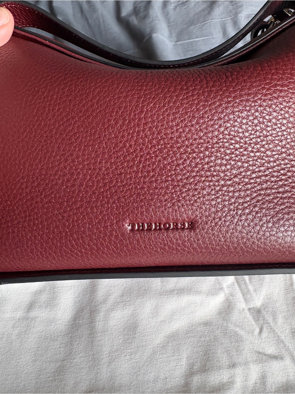 Burgundy Clementine Crossbody Bag - The Horse - Picture 6 of 11